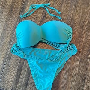 TiniBikini Turquoise Women's Bikini Set